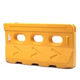 Red Yellow 3 Holes HDPE Water Filled Road Jersey Traffic Barrier