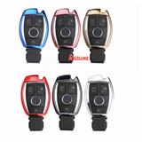Chrome Blue Car Key Cover Case Holder TPU Car Key Bag fit for Mercedes Benz C180 E260L S320 GLK300 CLA CLS Car Accessories