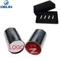 Schrader Valve for motorbike trucks Tire Decoration 4pcs one set LOGO brass copper Chrome Auto Car Wheel Tire Air Valve Caps