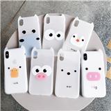 Anti-skid Frosted TPU cartoon cute little pig phone case for iPhone 6/7/8/X/XR/XS/XS MAX