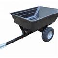 800lbs Tipping Poly Garden Lawn Tractor Trailer