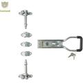 GL-11112 Steel Zinc Plated Truck Trailer Door Lock With Security Keys Handle Lock