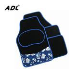 Universal Blue Floral printing decorative car foot mat
