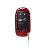 Carbon Fiber Car Styling Car Key Covers Case Shell For Jeep Journey Grand Cherokee Compass Patriot Dodge Shell High Quality