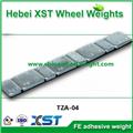 adhesive steel wheel balance weights with zn plated