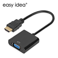 Factory OEM High Quality HDM to VGA Adapter Male To Famale Converter Adapter 1080P Digital to Analog Video Audio For PC Laptop