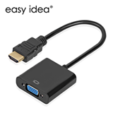 Factory OEM High Quality HDM to VGA Adapter Male To Famale Converter Adapter 1080P Digital to Analog Video Audio For PC Laptop