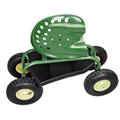 Swivel Garden Rolling Work Seat Stool Scooter