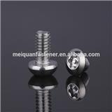 Different Sizes SUS304 316 Torx Drive With a Pin M6 M8 Anti Theft Bolt and Nut