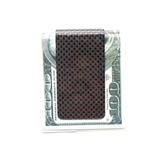 Free shipping New Design Carbon Fiber Wallet Money Clip And Metal Aluminum Design C it Card Money Holder With  Money Blocking