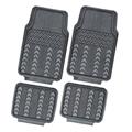 Heavy Duty PVC Car Floor Mats Car Accessories Black Universal Fit