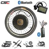 CSC Free Shipping Electric bike conversion Kit 1500W 48V ebike Front or Rear wheel hub motor LCD display and bluetooth function