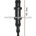 butyrate black universal tubing connector for use with vacuum and windshield washer tubing