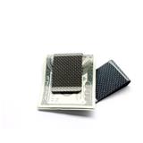 Free shipping waterproof  Money blocking men colo ul carbon fiber pattern money clip wallet