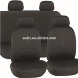 HY-B2010 Car Seat Covers, Airbag compatible and Split Bench, Solid Black color