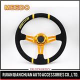 75MM/90MM 14inch racing sport suede/leather/pvc mugen steering wheel