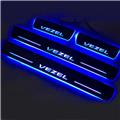 2017 car moving door sill style Vezel LED Moving Door Sill plate Entry Guard