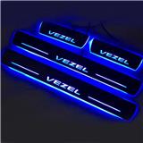 2017 car moving door sill style Vezel LED Moving Door Sill plate Entry Guard