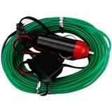 Universal Car Flexible Neon Light led El Strip Wire Rope Tape With 12v Cigarette Lighter