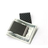 Free shipping Smart gift slim minimalist pocket money clip  Money blocking carbon fiber card holder business card wallet