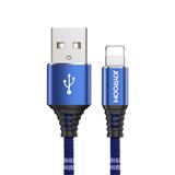 25cm Braided+ aluminium alloy 3.4A fast charge short data cable for micro USB perfect for power bank