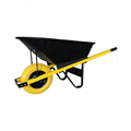 80L garden wheelbarrow cart with steel handles and flat free tire 6 cu ft