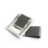 Free shipping Best selling money clip wallet carbon leather wallet men slim