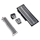 Non slip Rubber foot auto pedal pad car foot rest brake pedal pad covers for Audi Q3 2017-2018