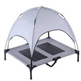 Wholesale Large Portable Outdoor Dog Bed Elevated Pet Cot with Canopy for Camping or Beach