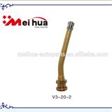 V3-20-2 O-Ring Seal Clamp-in Brass Truck & Bus Tire Valve Extension
