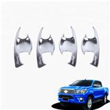 Chrome Door Handle Cup Insert Bowl Fit For T-OYOT-A Hilux Revo CAB 2015