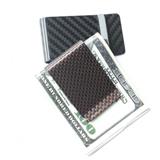 Free shipping New Arrival Carbon Fiber Mens Blocking Money Clip Business Money Cash Clip Cards