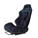 SPO PVC + Velvet Reclining Motorsport Car Seat