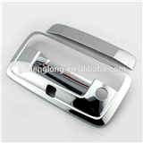 For 2014-2015 Chevy Silverado ABS Chrome Tailgate Handle Cover W/Camera Hole, W/ Key Hole 3PC