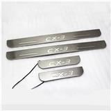 Welcome Pedal Door Sill car auto exterior accessories led scuff plates For Mazda CX-3 12+
