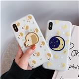 Antiskid  frosted TPU cute cartoon dog & good night moon & love heart-shaped phone case for iphone 6/7/8/X/XR/XS/XS MAX