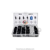100pcs Auto Clips Plastic Fasteners Assortment He26