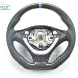 Black Carbon Fiber Racing Car Steering Wheel For B M W X6 With Paddle Shift