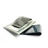 Free shipping Minimalist aluminum metal slim wallet money clip carbon fiber card holder