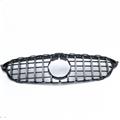 ABS black and silver car front bumper grille radiator mesh grille for Mercedes Benz C class
