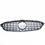 ABS black and silver car front bumper grille radiator mesh grille for Mercedes Benz C class