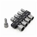 9Pcs 1/4" Hex Shank Power Nut Driver Drill Bit Metric Socket Wrench Screw 5-13mm Magnetic Nut Driver Set Socket Adapter