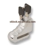 Chromed disk brake lock