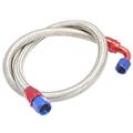 Stainless Steel Braided Hose Fuel Oil Line / 10 AN Oil Cooler Pipe Fitting