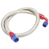 Stainless Steel Braided Hose Fuel Oil Line / 10 AN Oil Cooler Pipe Fitting