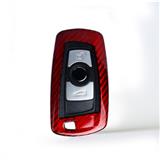 Carbon Fiber Car Key Case Cover Remote Fob Key Shell Bag for BMW New Series, X3 X4