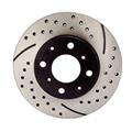 Rear Slotted & Drilled Rotors and Ceramic Pads Brake Kit for 2005-13 Chrysler Dodge Magnum