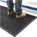 Wet Area Anti Non slip Outdoor Ring Hole Rubber Drainage Mats