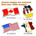 Car country flag American canada custom 3D chrome logo sticker chrome stickers for cars