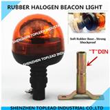 Wholesale H1 12/24V PC lens Rubber base Halogen Rotating Beacon Warning light with CE Approval
